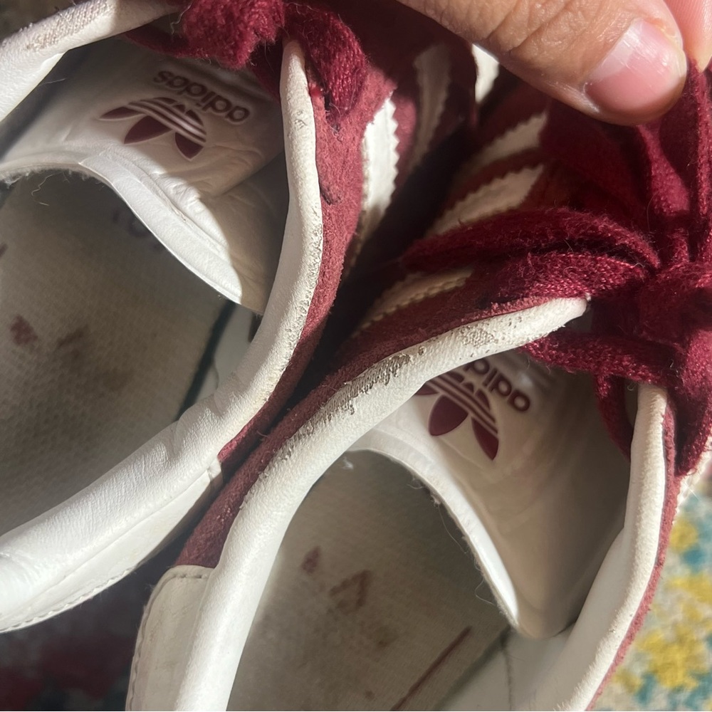 Adidas Kids Gazelle Maroon Sneakers 11.5 - Picture 6 of 9